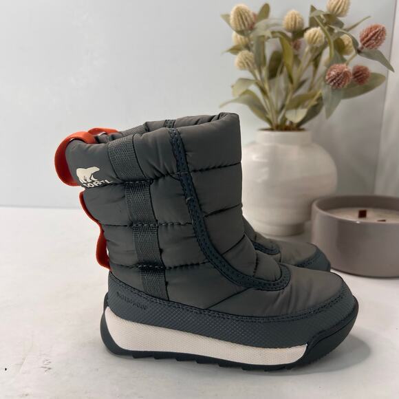Sorel Whitney II Puffy Mid Waterproof Boot Gray NV3873-054 Kid's 8 NWOB - Picture 2 of 8